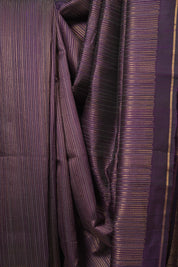 Deep Purple Raw Silk Saree - SRDPRSS1029