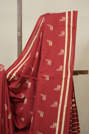 Maroon HBP Cotton Saree - SRMCS3282