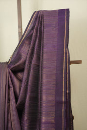 Deep Purple Raw Silk Saree - SRDPRSS1029