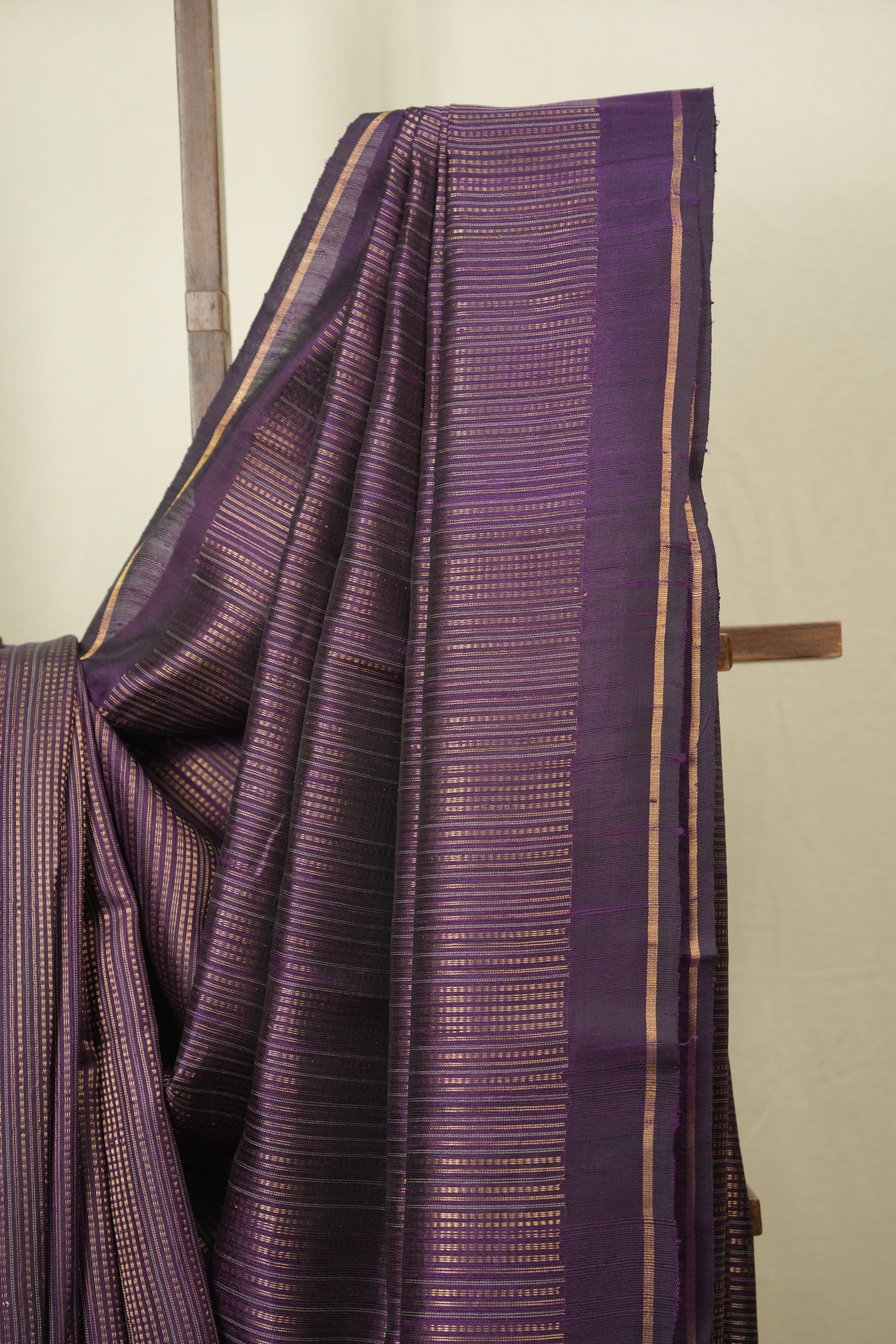 Deep Purple Raw Silk Saree - SRDPRSS1029