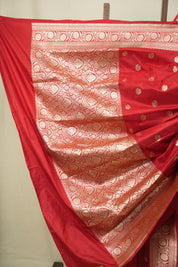 Red Banarasi Silk Saree - SRRBSS960
