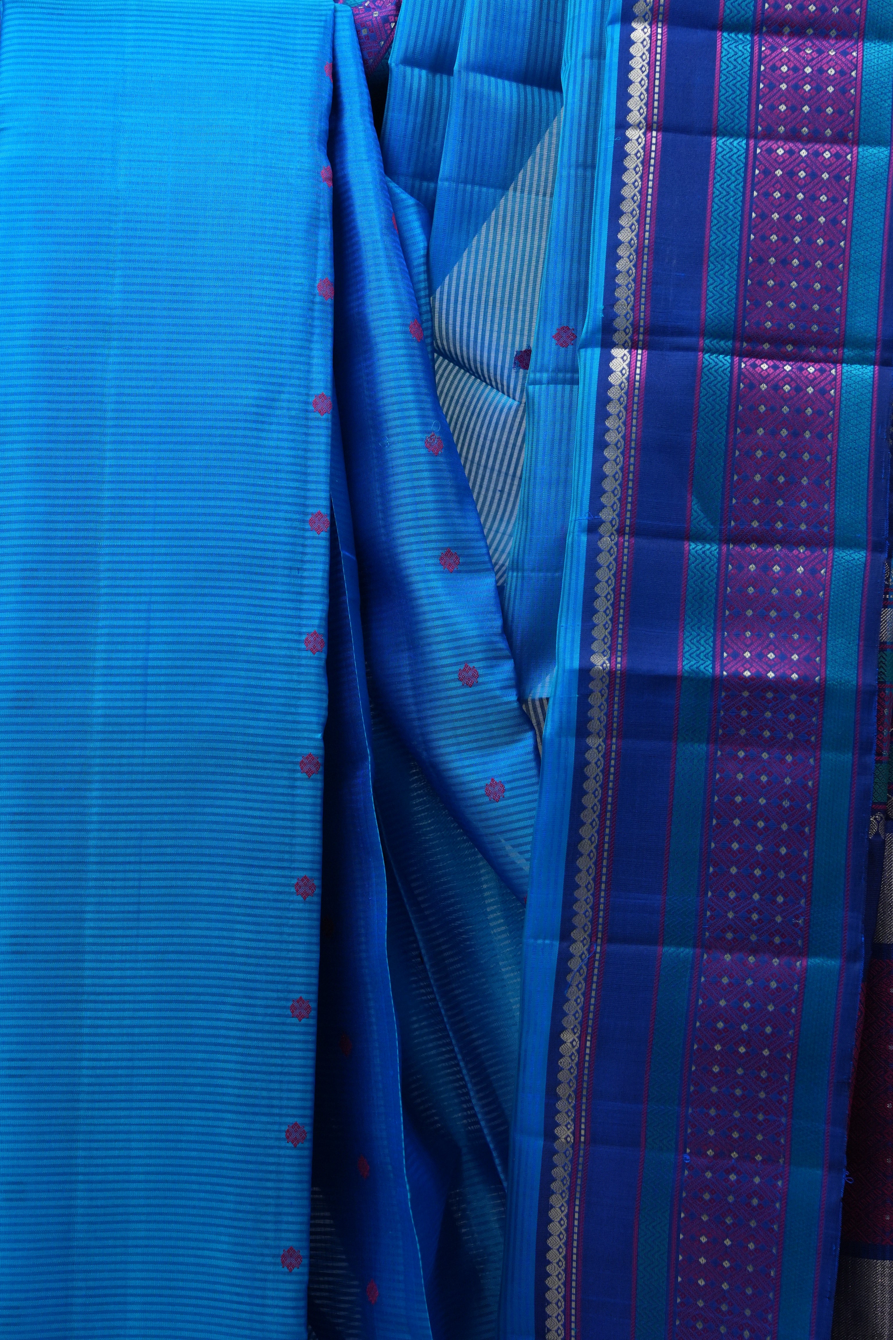 Blue Kanjeevaram Silk Saree - SRBKSS862