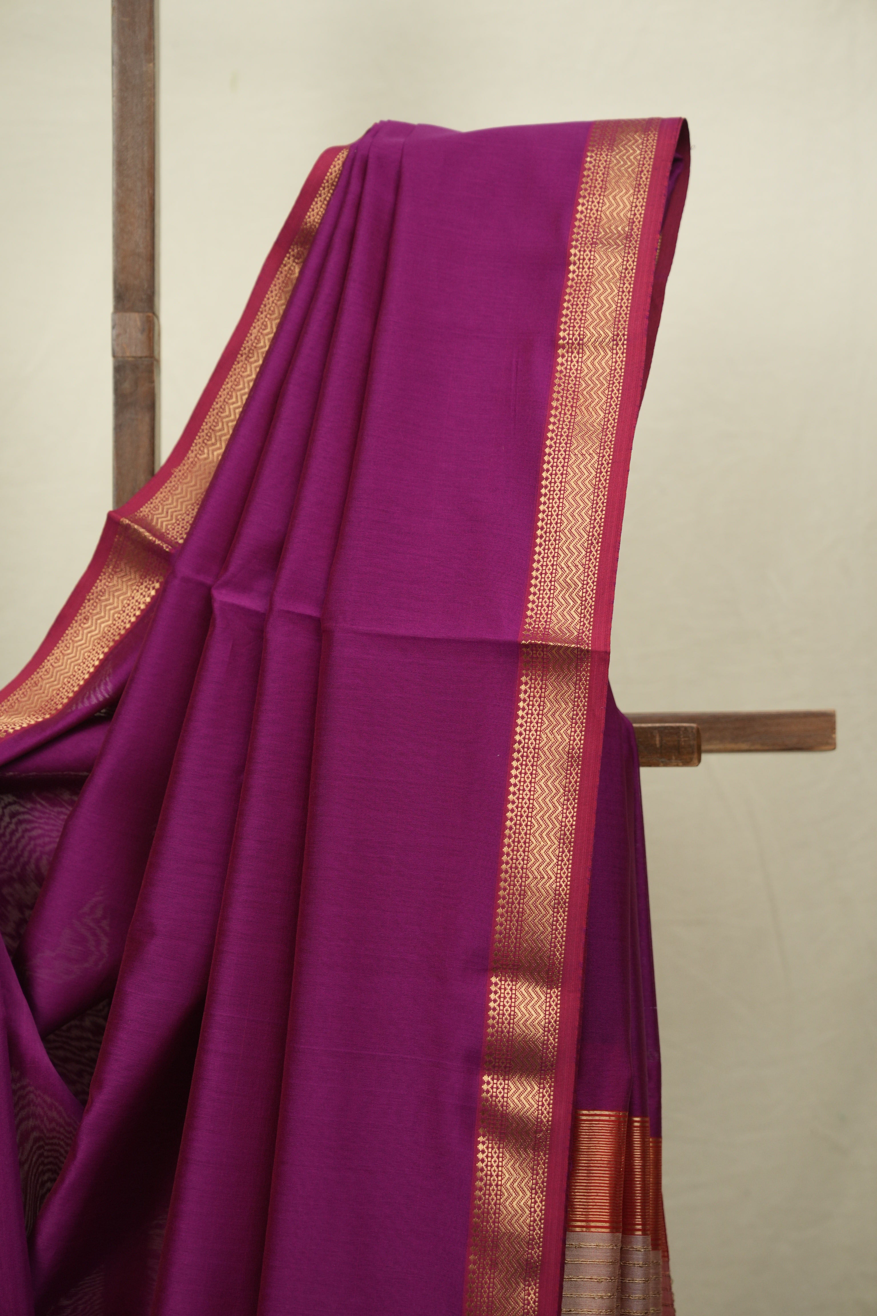 Magenta Maheshwari Saree- SRMMS1352