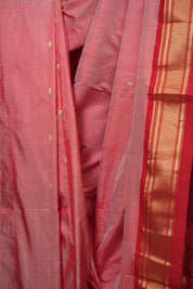Pestle Red Silk Paithani Saree - SRPRSPS801