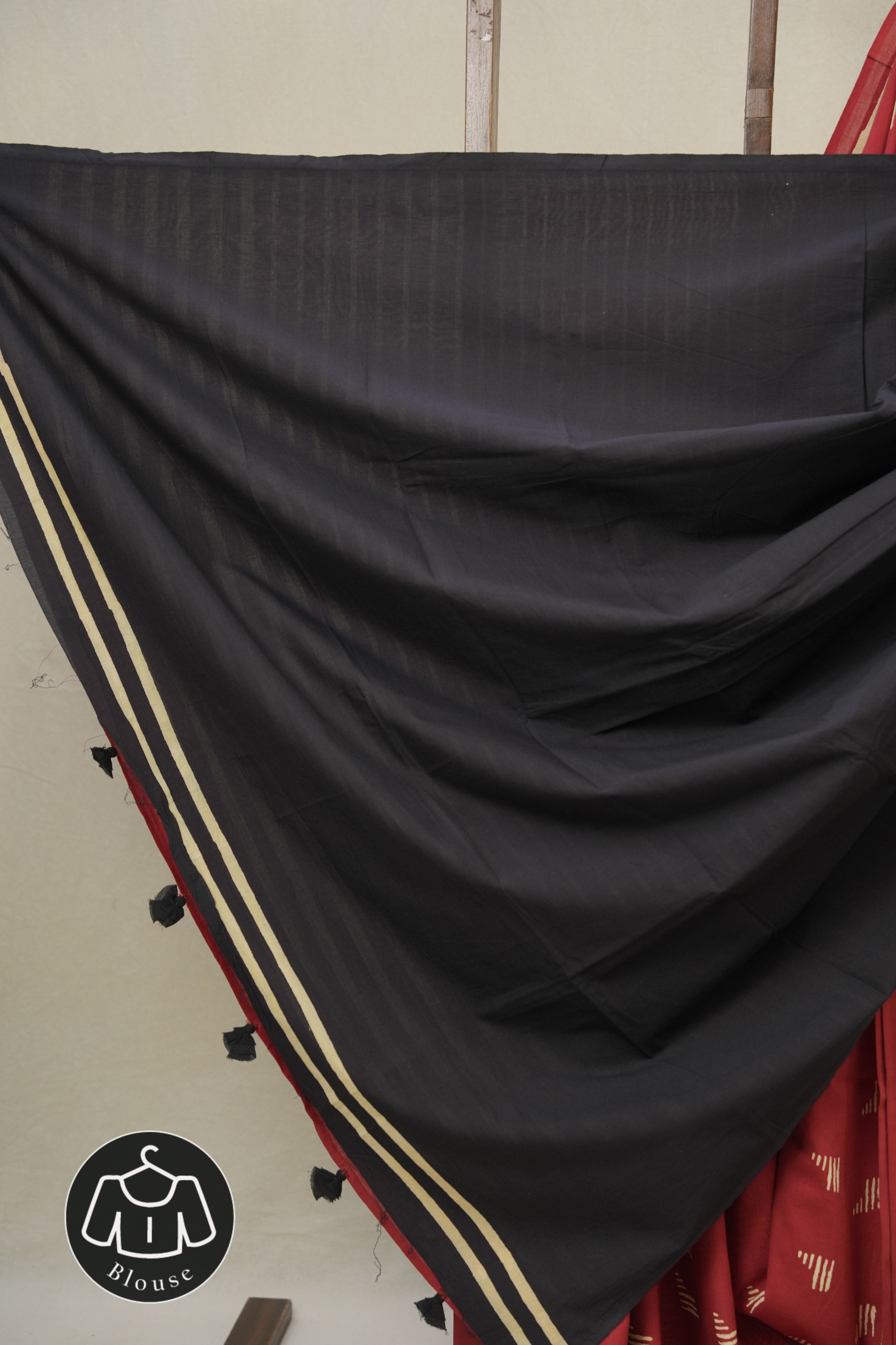 Maroon HBP Cotton Saree - SRMCS3282
