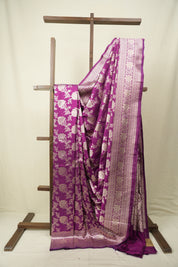 Magenta Banarasi Silk Saree - SRMBSS961