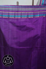 Ash Grey Kanjeevaram Silk Saree - SRAGKSS870