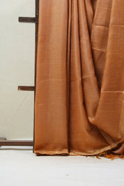 Orange Tussar Silk Saree - SROTSS1342