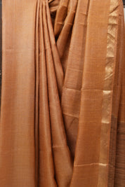 Orange Tussar Silk Saree - SROTSS1342