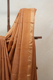 Orange Tussar Silk Saree - SROTSS1342