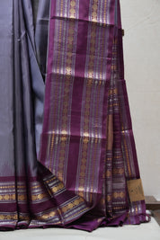 Grey Kanjeevaram Silk Saree - SRGKSS868