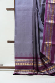 Grey Kanjeevaram Silk Saree - SRGKSS868