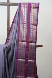 Grey Kanjeevaram Silk Saree - SRGKSS868