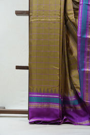 Moss Green Kanjeevaram Silk Saree - SRMGKSS865