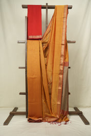 Yellow Maheshwari Saree- SRYMS1353