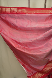 Pestle Red Silk Paithani Saree - SRPRSPS801