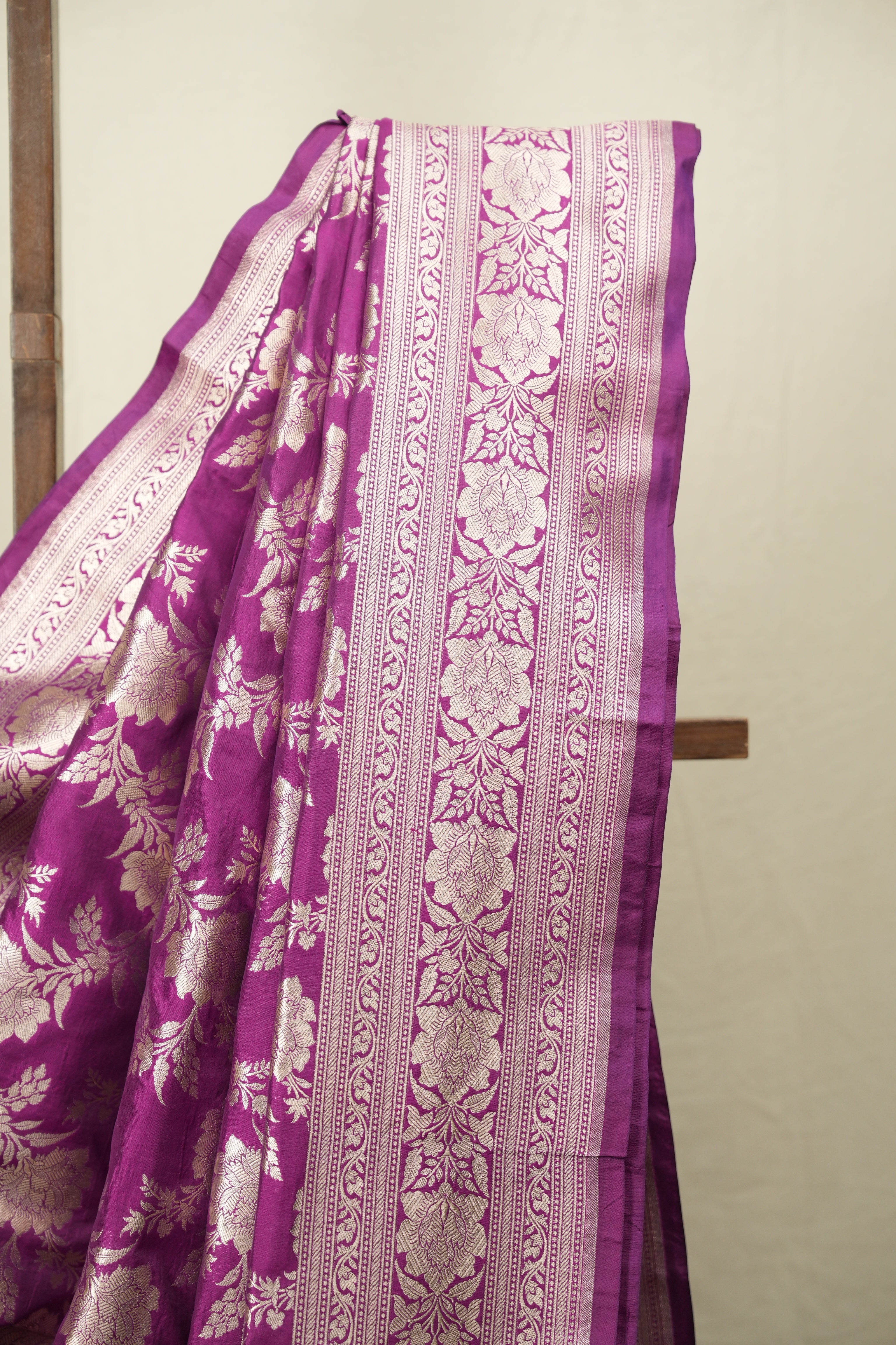 Magenta Banarasi Silk Saree - SRMBSS961