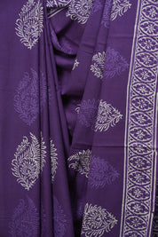 Purple HBP Cotton Saree - SRPCS3643