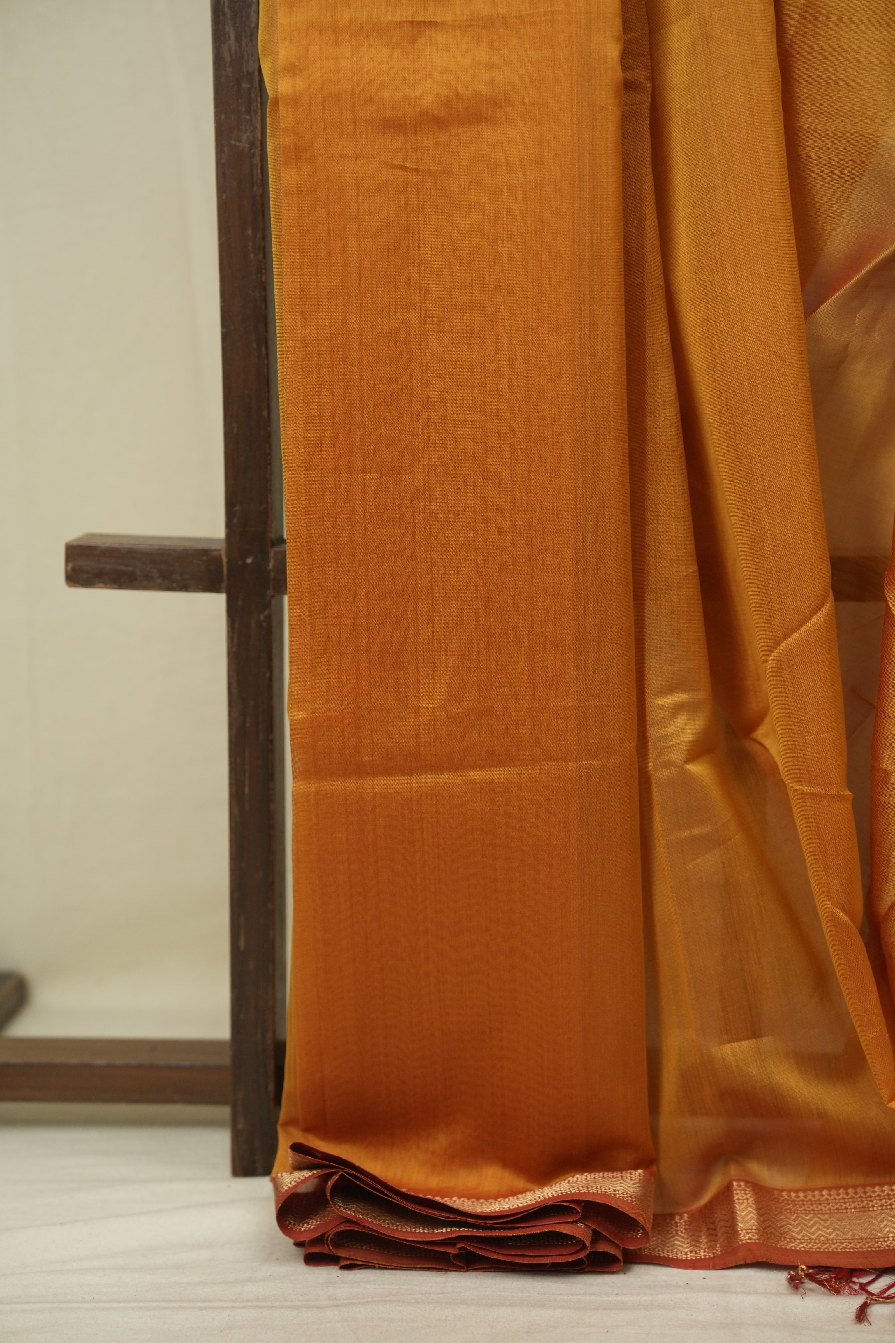 Yellow Maheshwari Saree- SRYMS1353