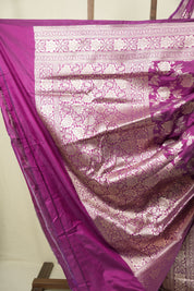 Magenta Banarasi Silk Saree - SRMBSS961