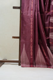 Onion Pink Tussar Silk Saree - SROPTSS1306