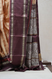 Cream Kanjeevaram Silk Saree - SRCKSS859