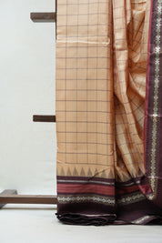 Cream Kanjeevaram Silk Saree - SRCKSS859