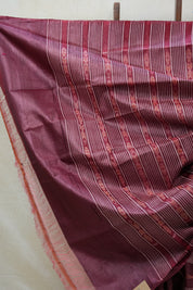 Onion Pink Tussar Silk Saree - SROPTSS1306