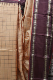 Cream Kanjeevaram Silk Saree - SRCKSS859