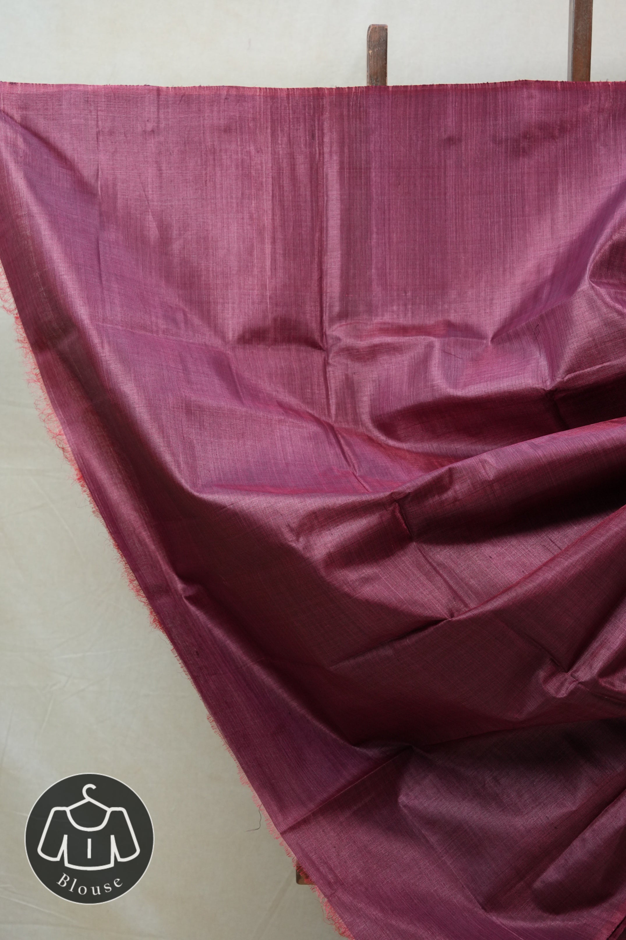 Onion Pink Tussar Silk Saree - SROPTSS1306