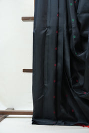 Black Kanjeevaram Silk Saree - SRBKSS882