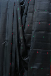 Black Kanjeevaram Silk Saree - SRBKSS882