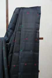 Black Kanjeevaram Silk Saree - SRBKSS882
