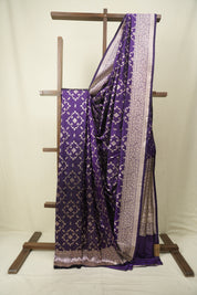 Deep Purple Banarasi Silk Saree - SRDPBSS962