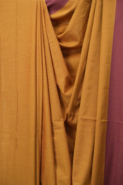 Mustard Yellow Cotton Ilkal Saree - SRMYCIS1069