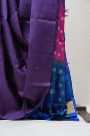 Dark Purple Kanjeevaram Silk Saree - SRDPKSS881