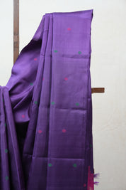 Dark Purple Kanjeevaram Silk Saree - SRDPKSS881