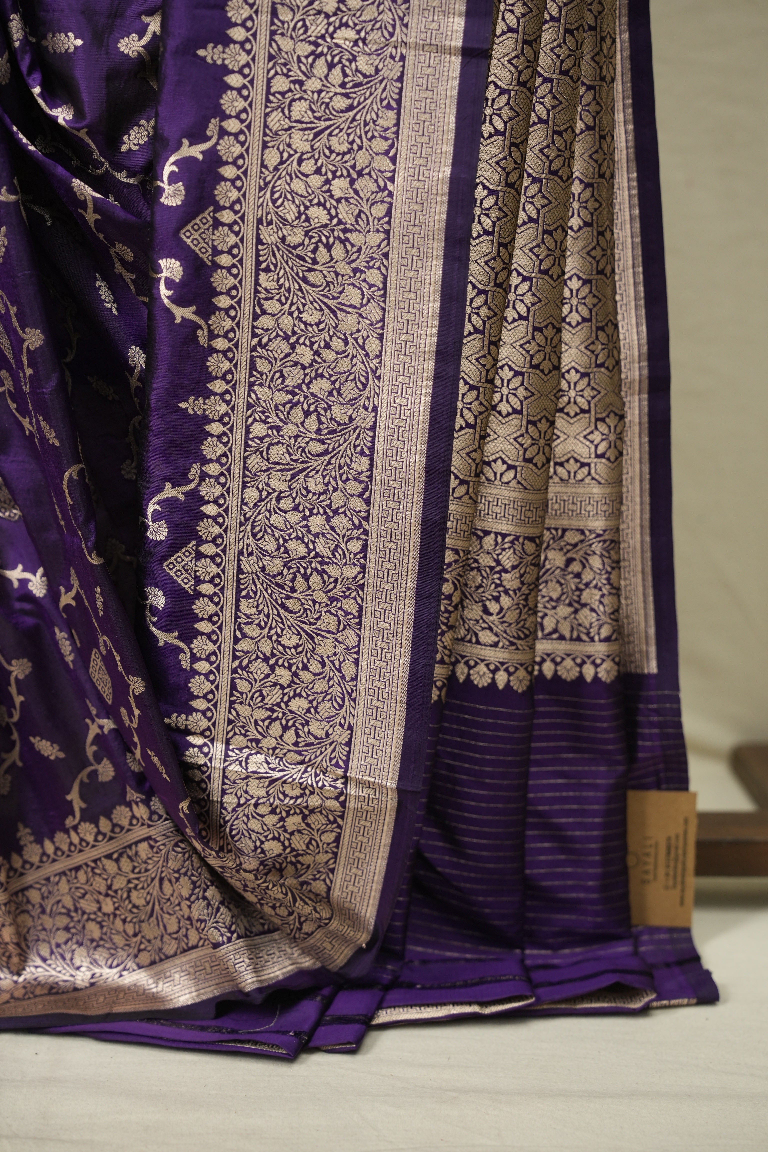 Deep Purple Banarasi Silk Saree - SRDPBSS962