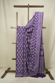 Purple HBP Cotton Saree - SRPCS3645