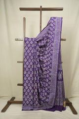 Purple HBP Cotton Saree - SRPCS3645