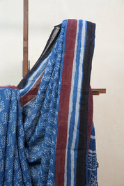 Blue HBP Slub Cotton Saree - SRBSCS2211