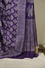 Purple HBP Cotton Saree - SRPCS3645