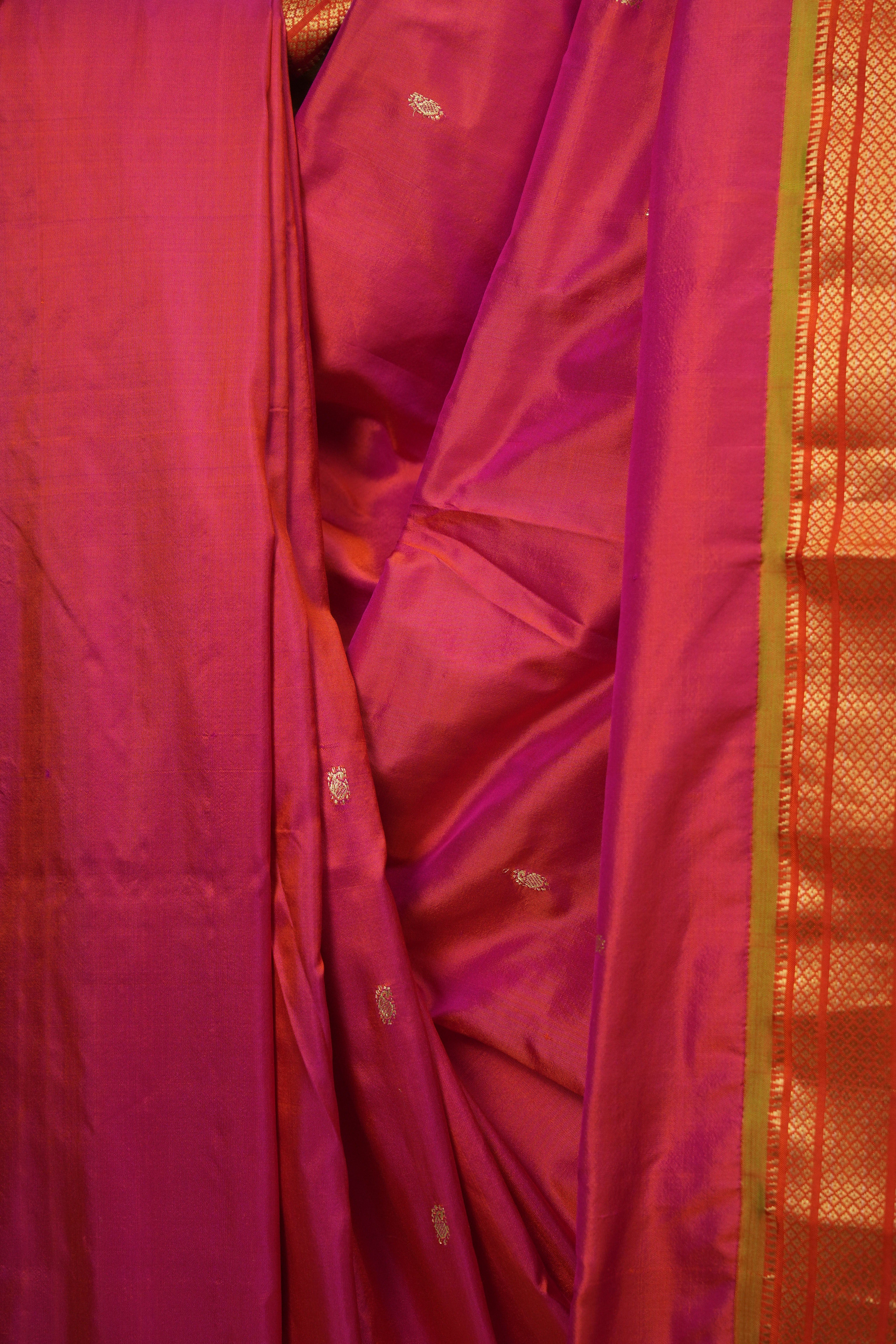 Pink Silk Paithani Saree - SRPSPS794