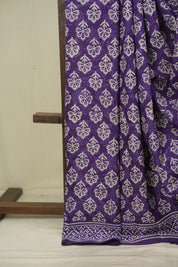 Purple HBP Cotton Saree - SRPCS3645