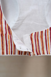 Multicolor Sleeveless Cotton Round-Neck Blouse - SRMRNB02