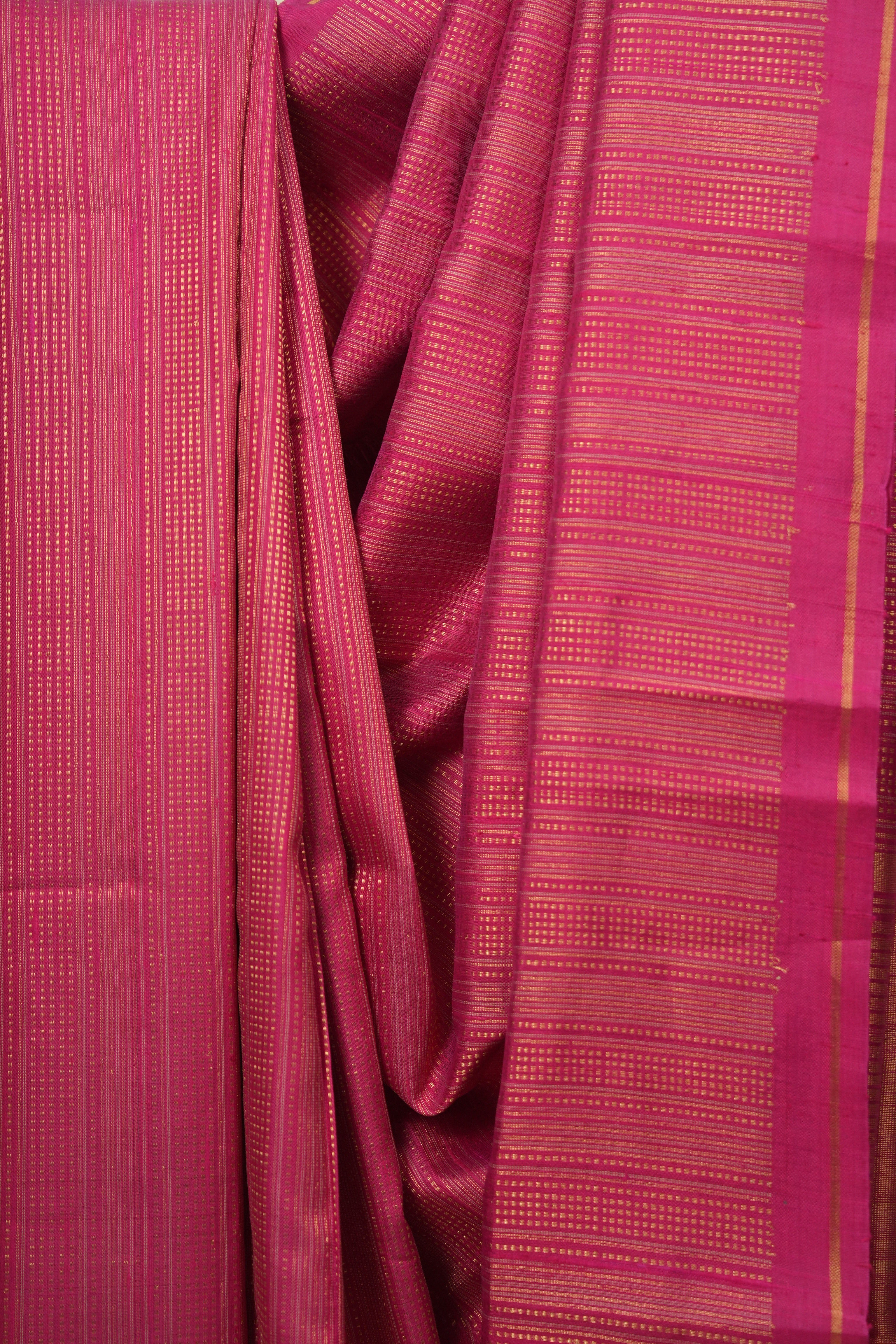 Rani Pink Raw Silk Saree - SRRPRSS1028