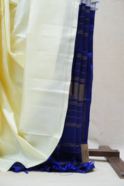 Cream Kanjeevaram Silk Saree - SRCKSS872
