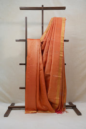 Orange Tussar Silk Saree - SROTSS1264