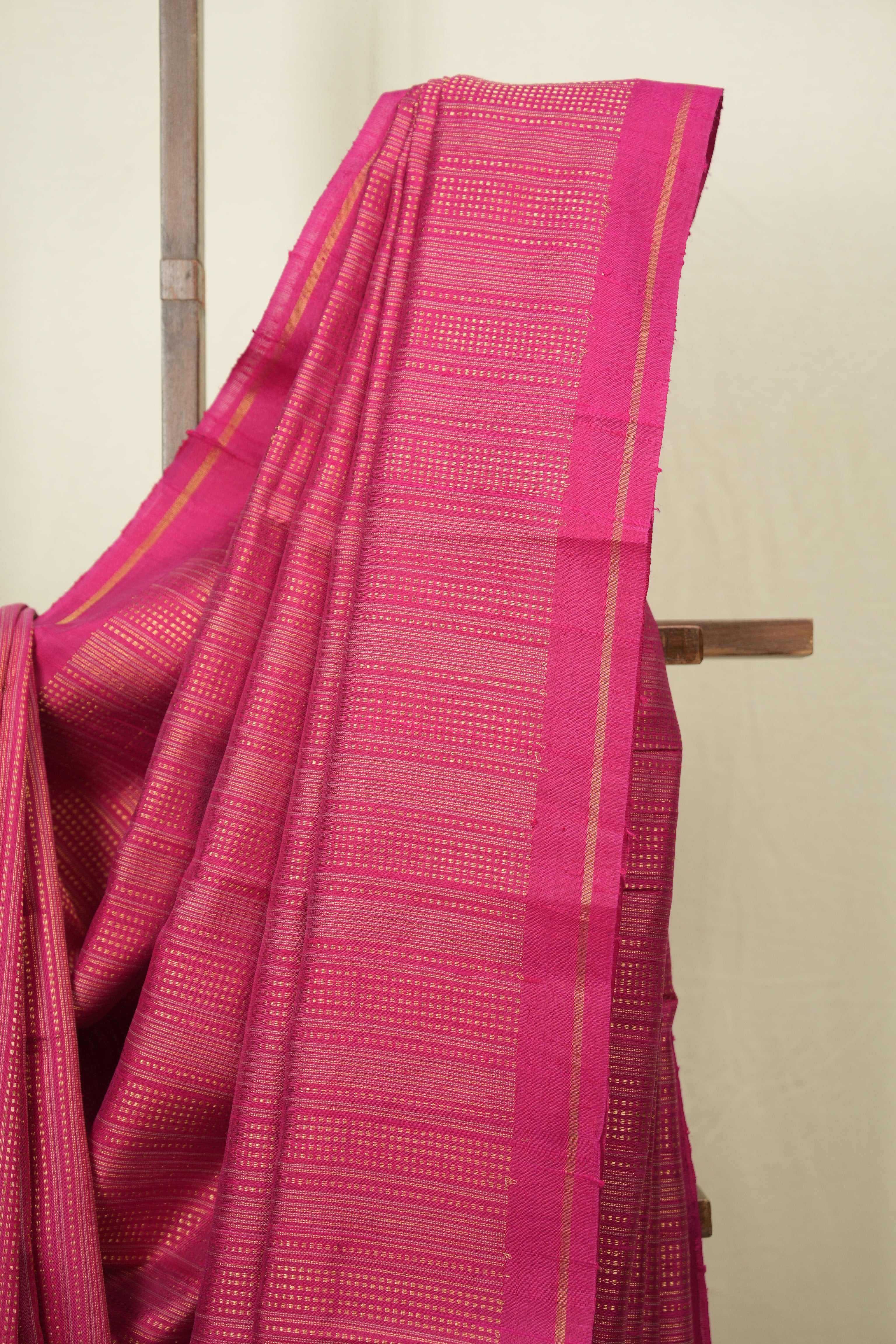 Rani Pink Raw Silk Saree - SRRPRSS1028