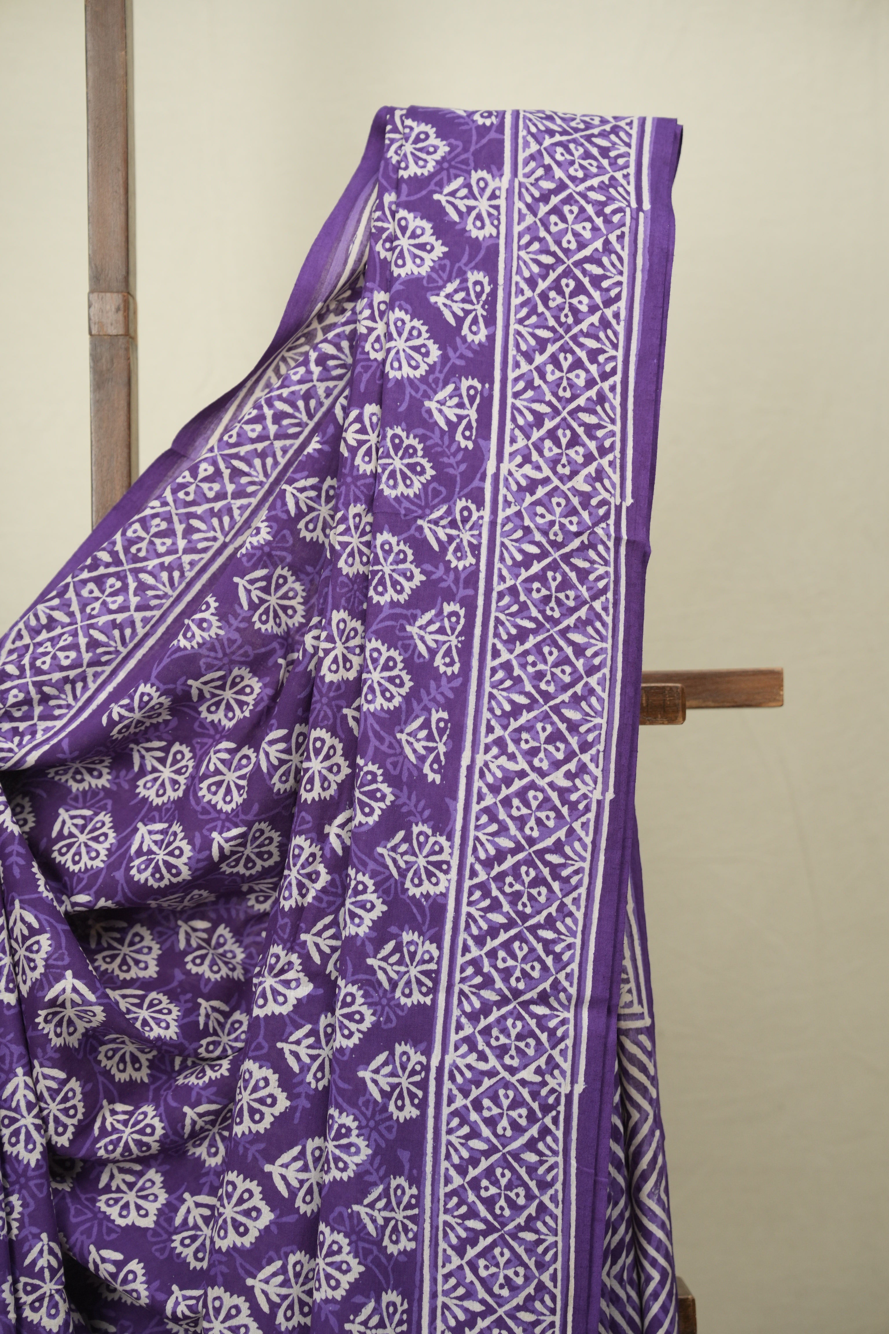 Purple HBP Cotton Saree - SRPCS3645
